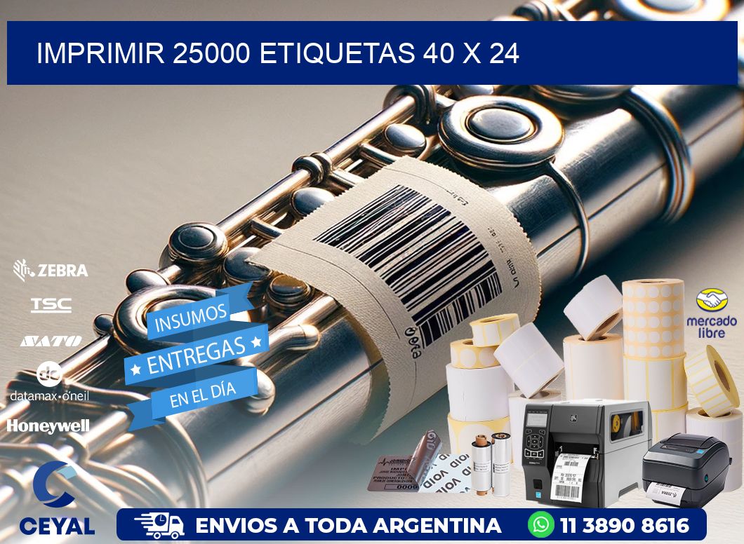 IMPRIMIR 25000 ETIQUETAS 40 x 24