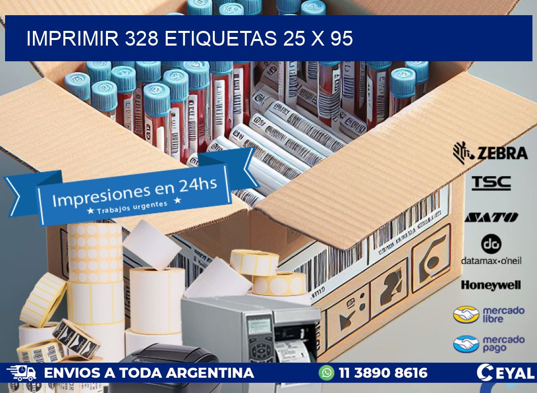 IMPRIMIR 328 ETIQUETAS 25 x 95