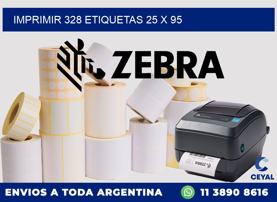 IMPRIMIR 328 ETIQUETAS 25 x 95