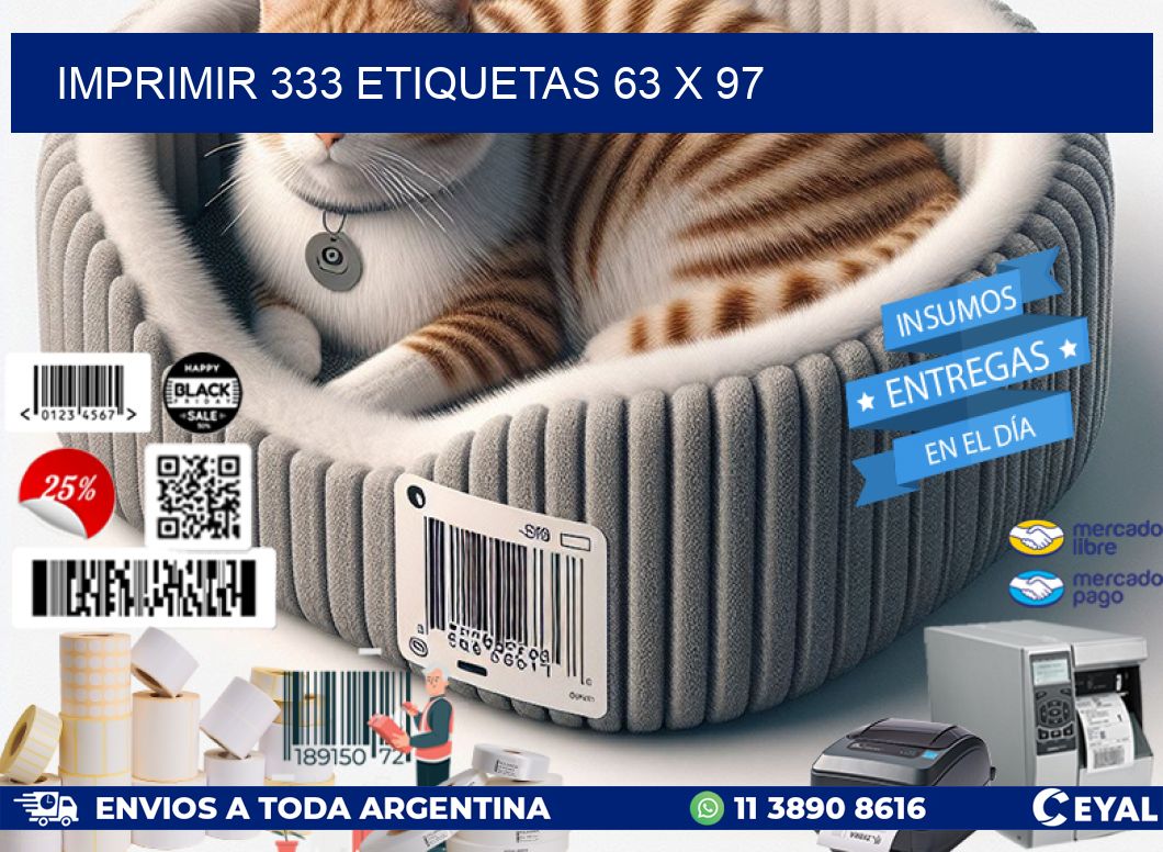 IMPRIMIR 333 ETIQUETAS 63 x 97