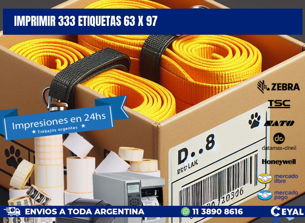 IMPRIMIR 333 ETIQUETAS 63 x 97