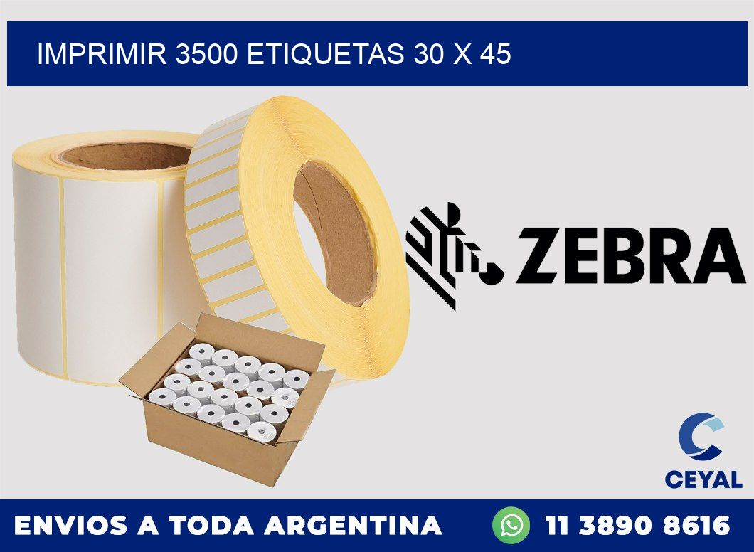 IMPRIMIR 3500 ETIQUETAS 30 x 45