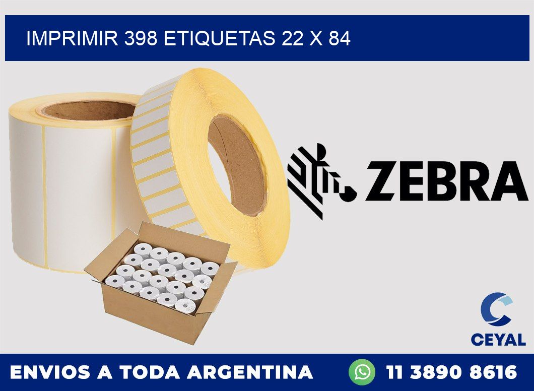 IMPRIMIR 398 ETIQUETAS 22 x 84