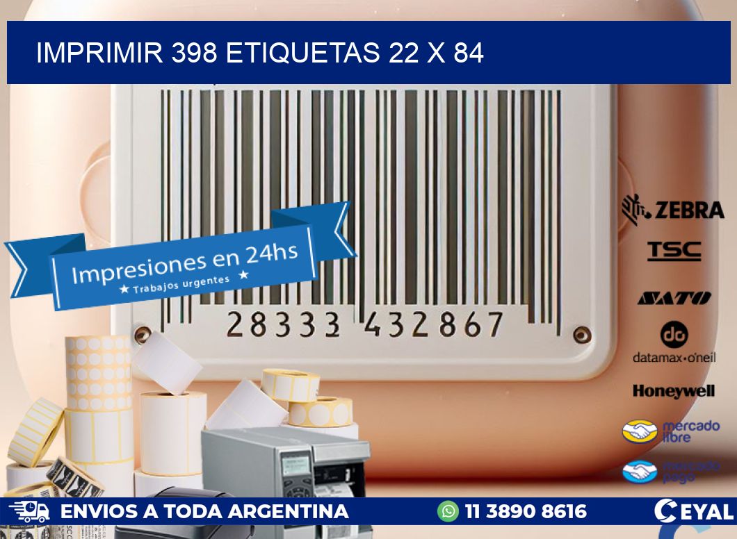 IMPRIMIR 398 ETIQUETAS 22 x 84