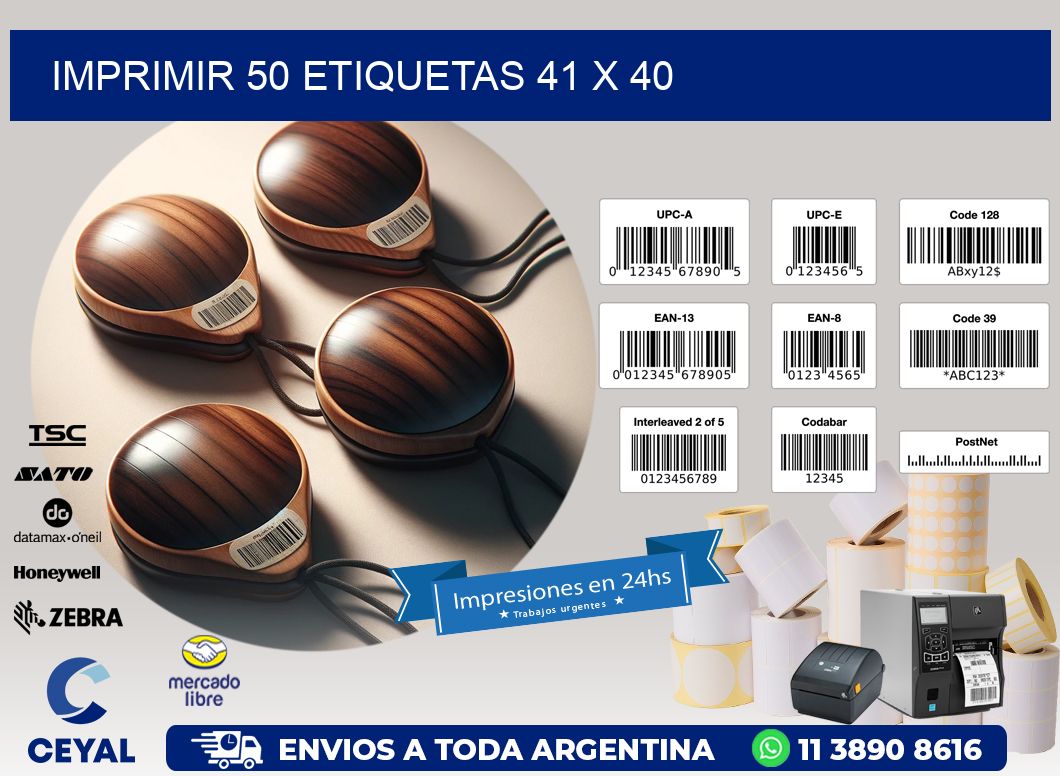 IMPRIMIR 50 ETIQUETAS 41 x 40