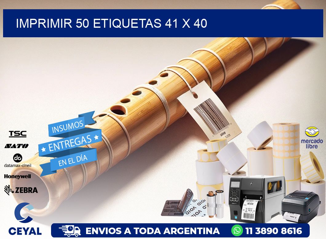 IMPRIMIR 50 ETIQUETAS 41 x 40