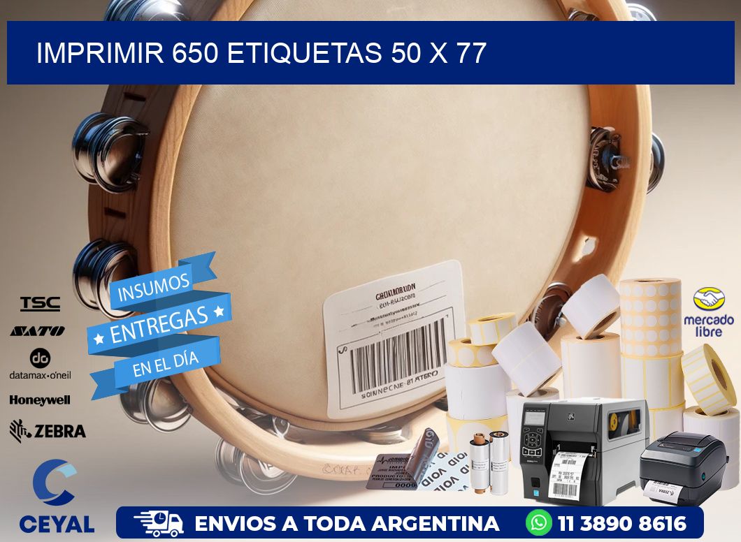 IMPRIMIR 650 ETIQUETAS 50 x 77