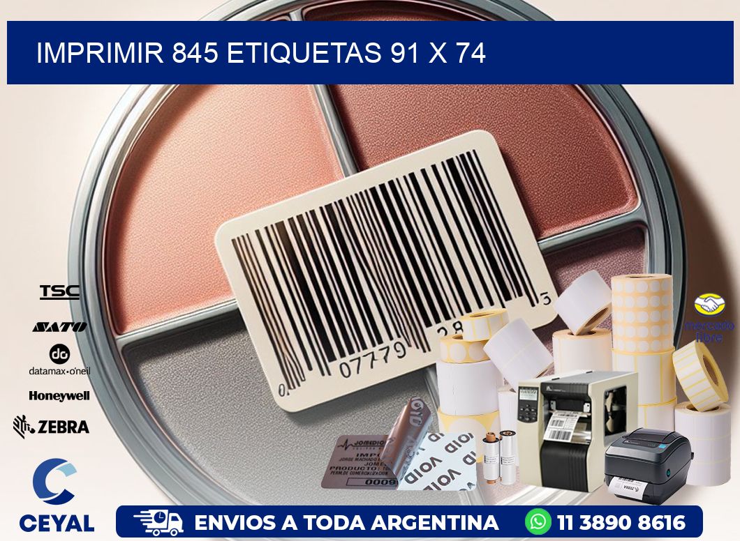 IMPRIMIR 845 ETIQUETAS 91 x 74