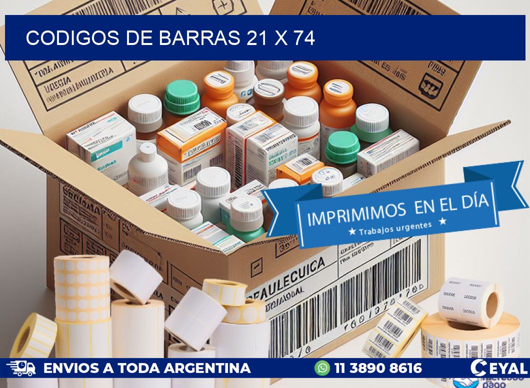 codigos de barras 21 x 74