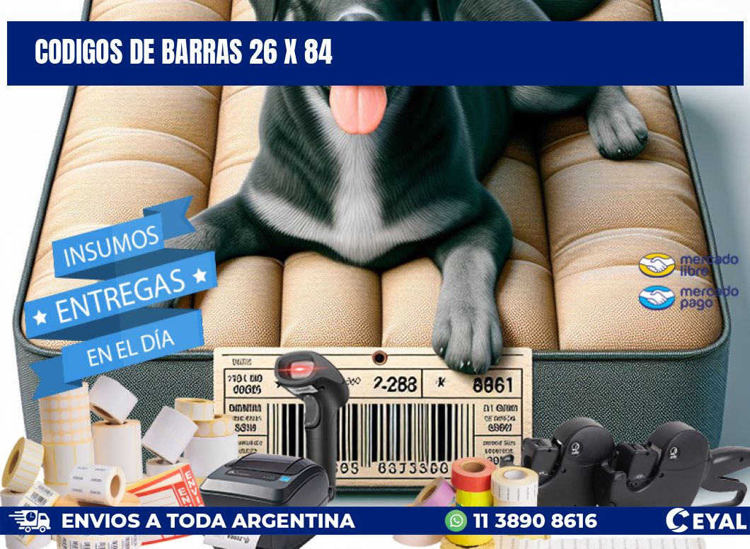 codigos de barras 26 x 84
