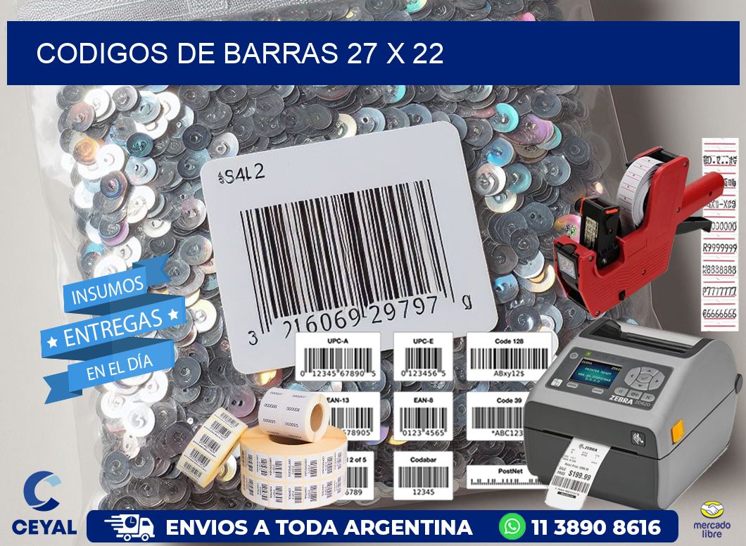 codigos de barras 27 x 22