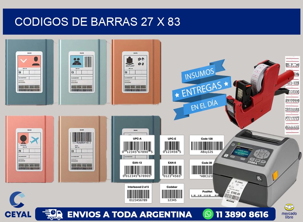 codigos de barras 27 x 83