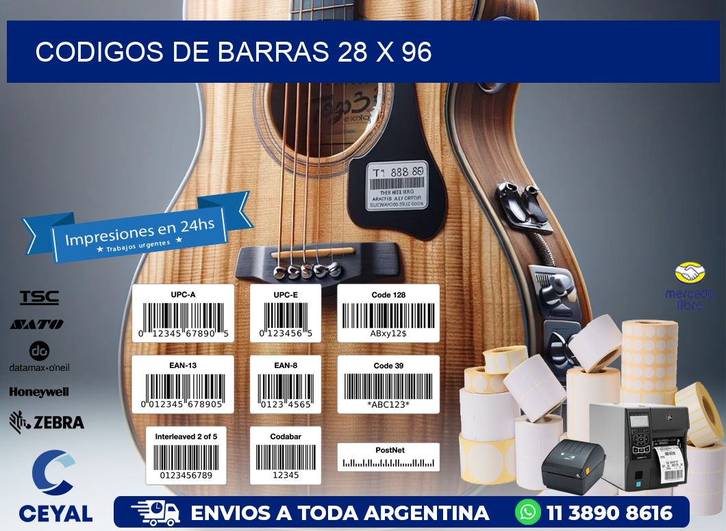 codigos de barras 28 x 96