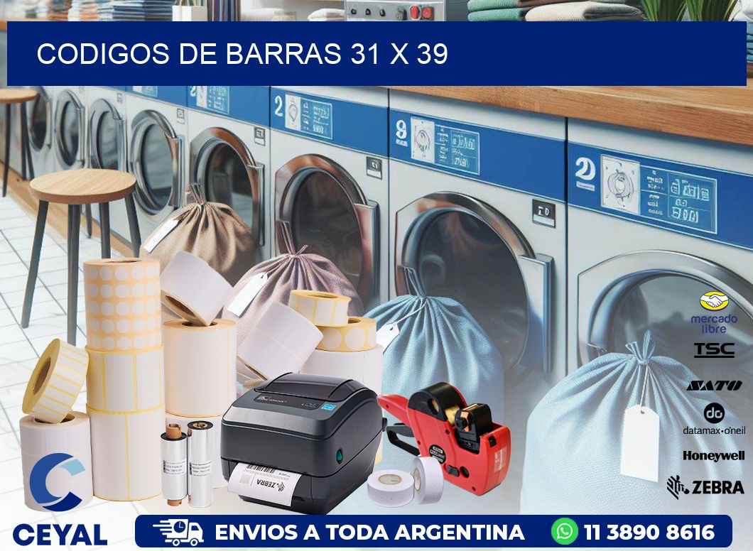 codigos de barras 31 x 39