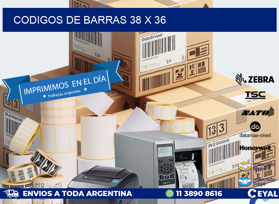 codigos de barras 38 x 36