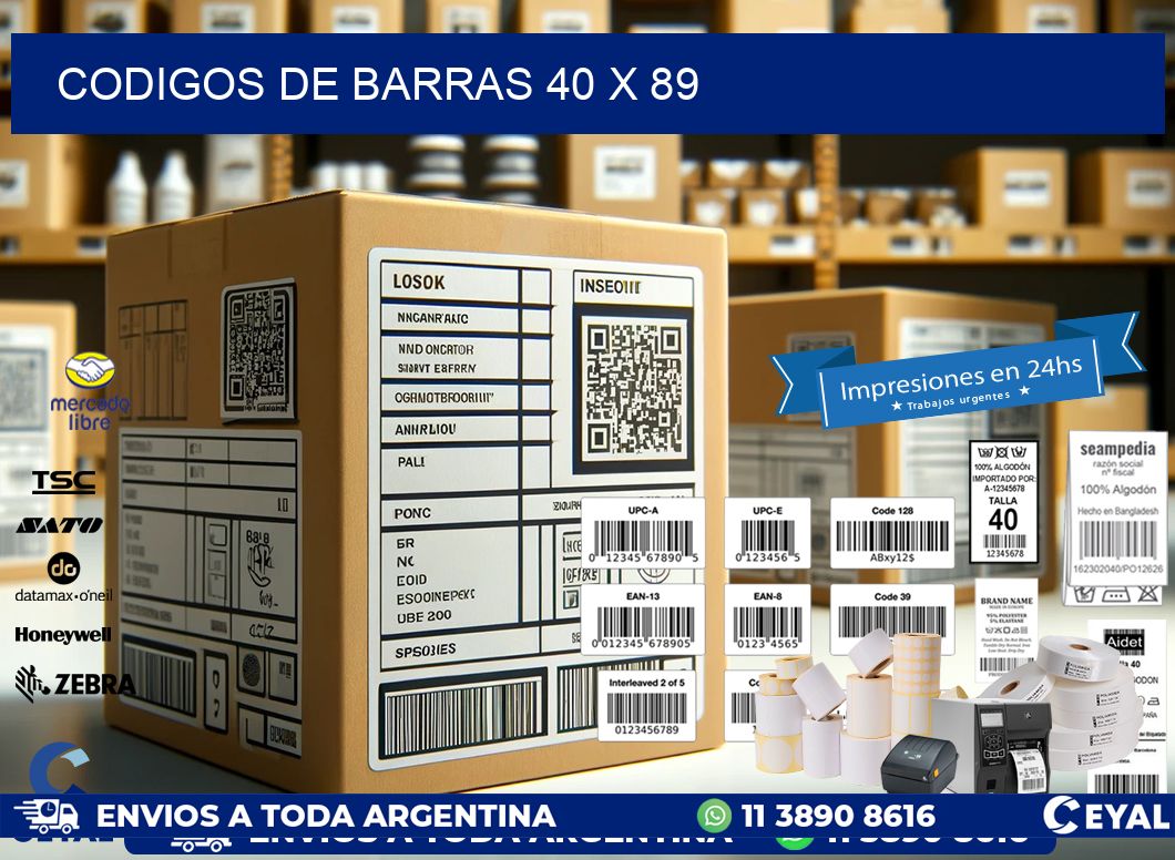 codigos de barras 40 x 89