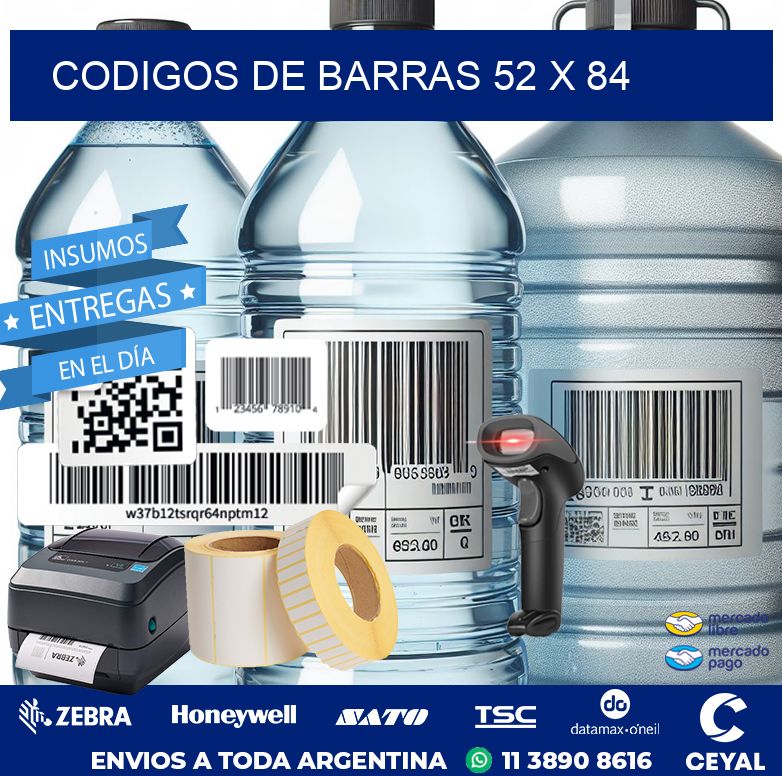 codigos de barras 52 x 84