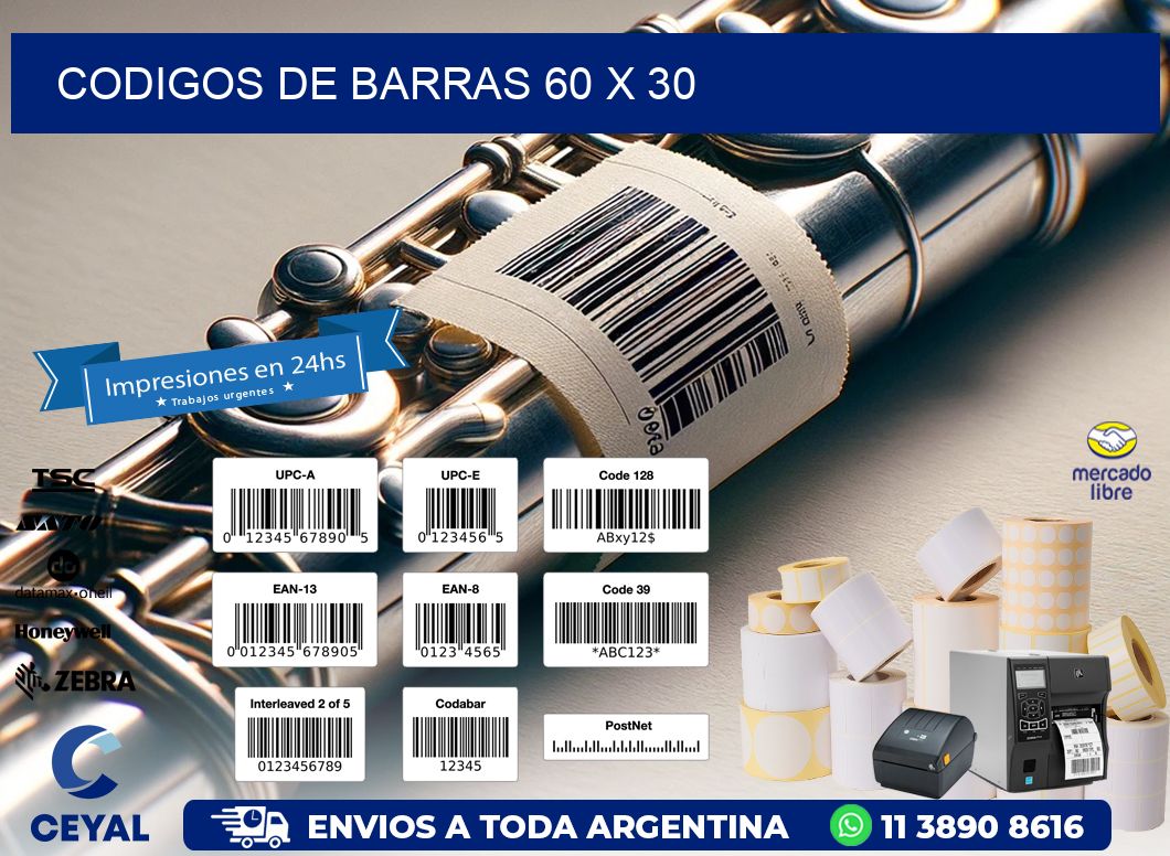 codigos de barras 60 x 30