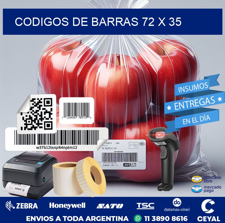 codigos de barras 72 x 35