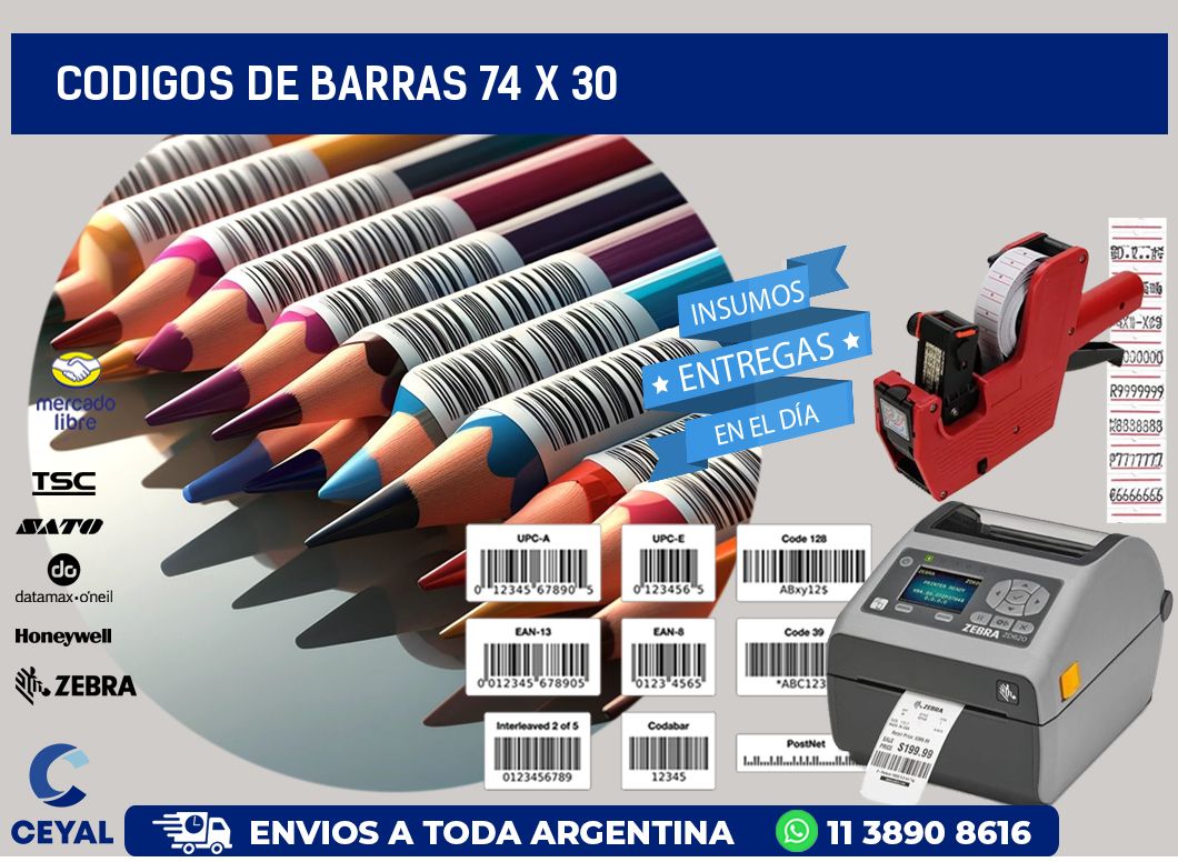 codigos de barras 74 x 30