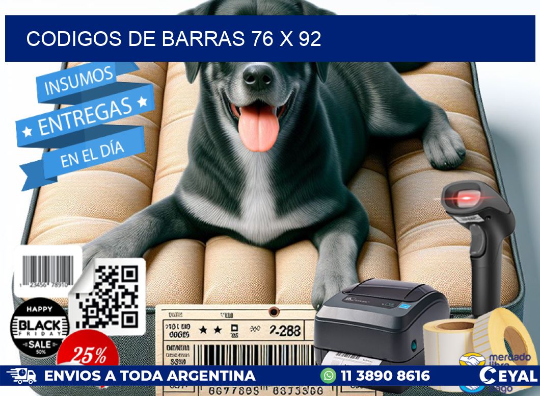 codigos de barras 76 x 92