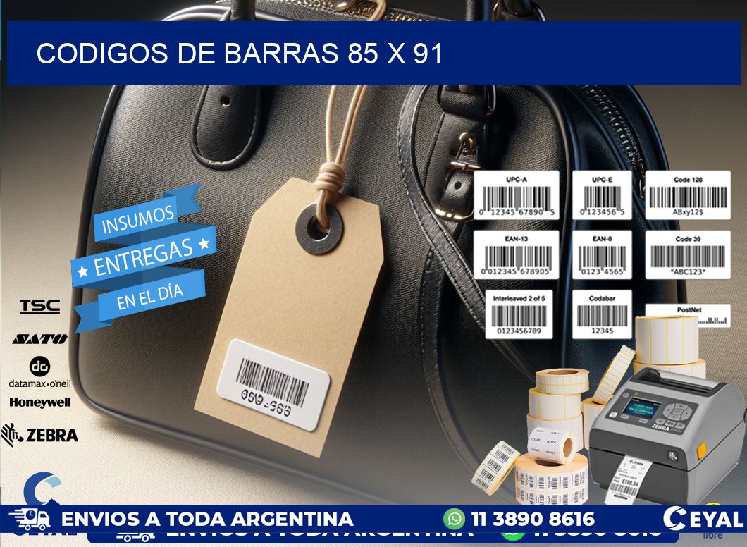 codigos de barras 85 x 91