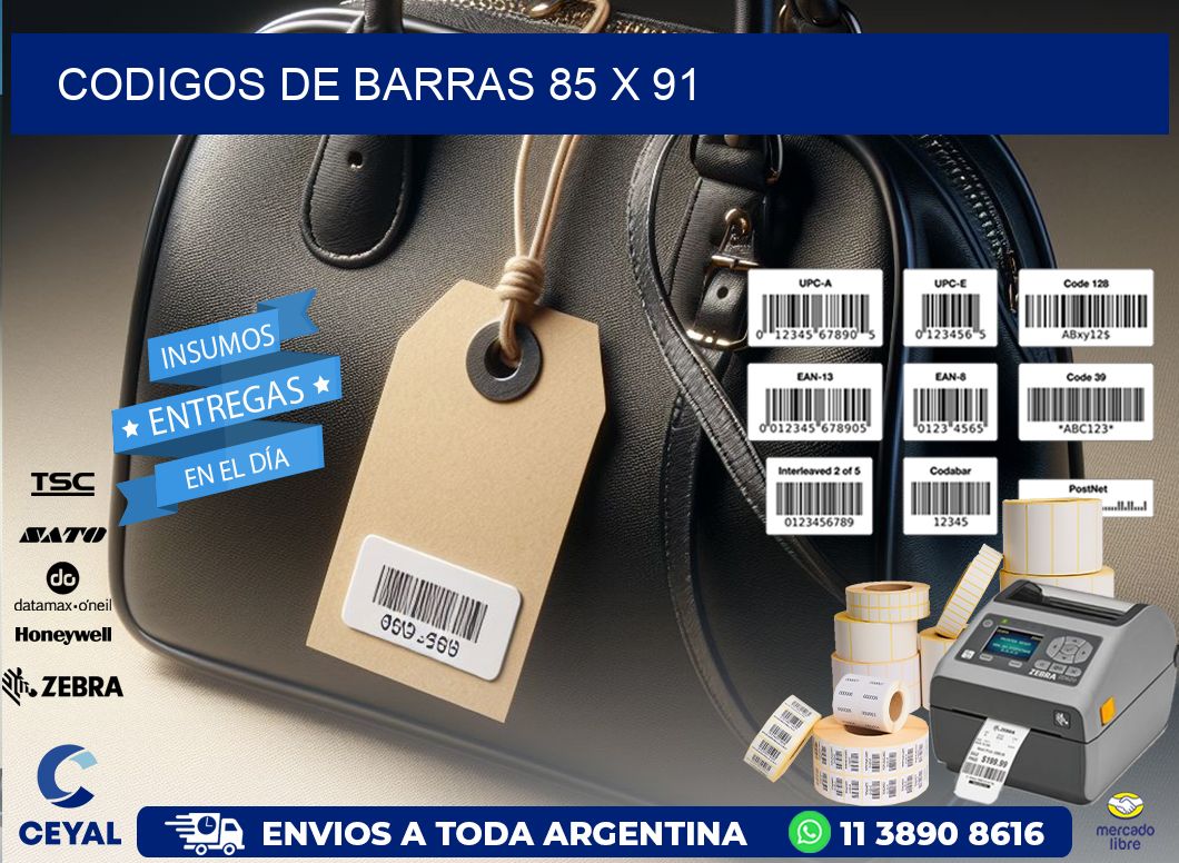 codigos de barras 85 x 91