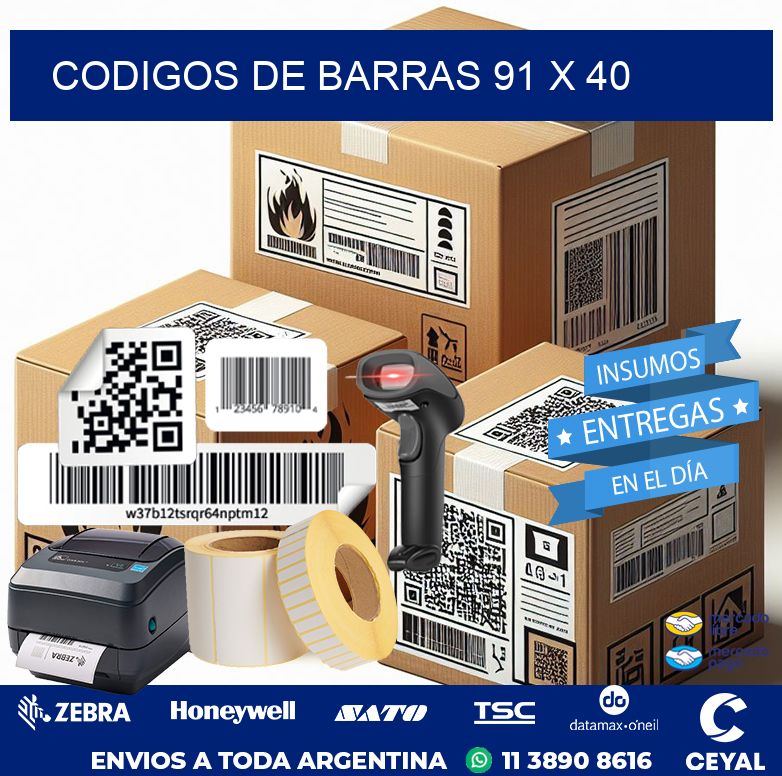 codigos de barras 91 x 40
