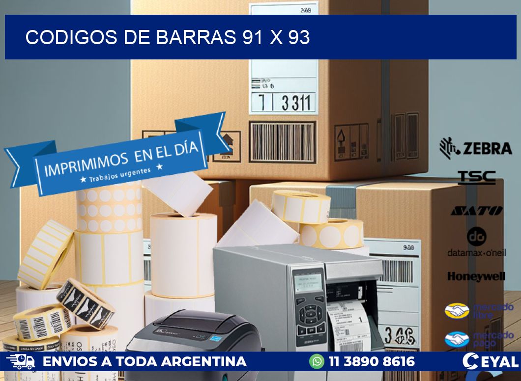 codigos de barras 91 x 93