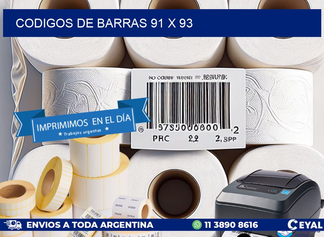 codigos de barras 91 x 93