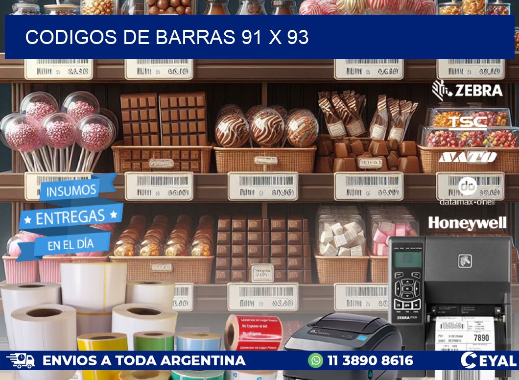 codigos de barras 91 x 93