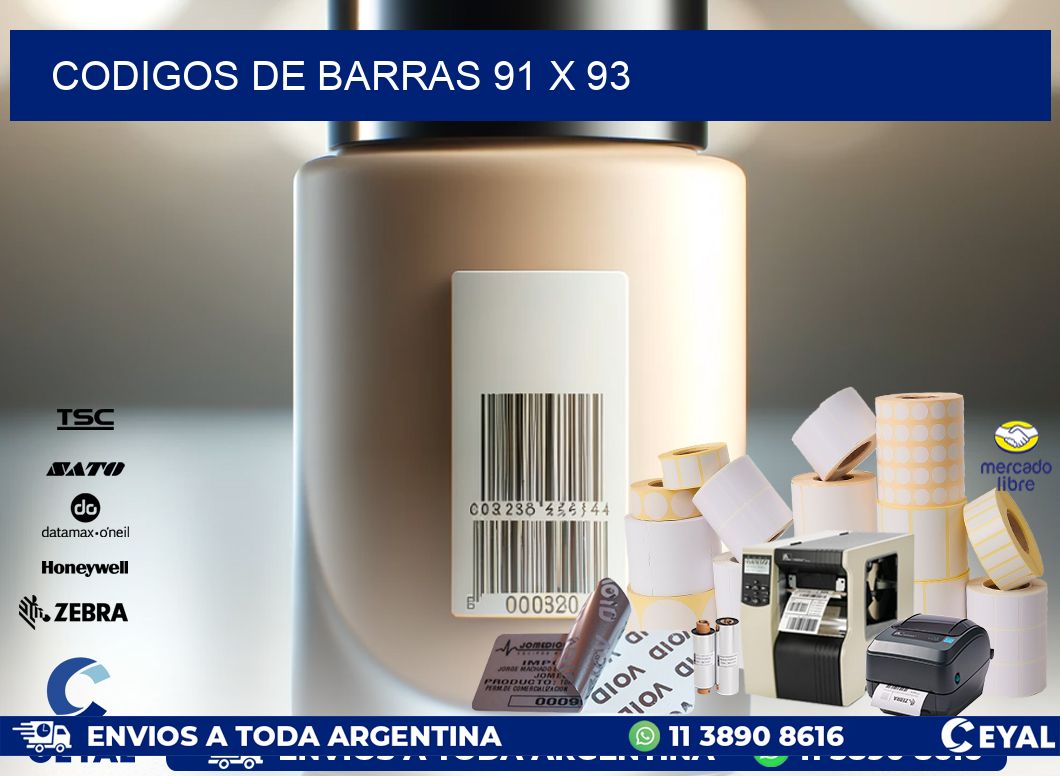 codigos de barras 91 x 93
