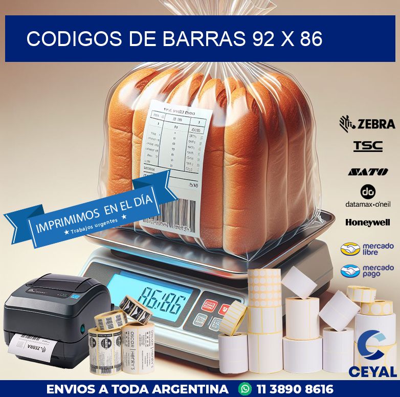 codigos de barras 92 x 86