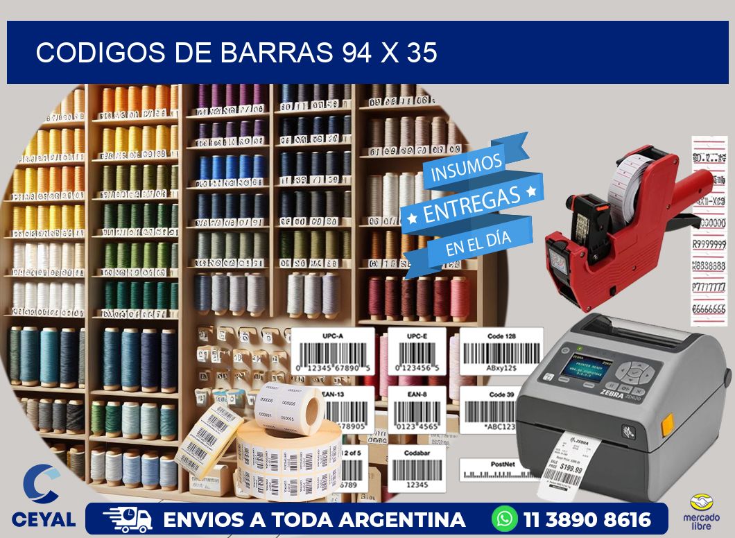 codigos de barras 94 x 35