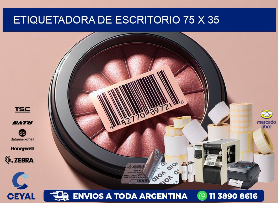 etiquetadora de escritorio 75 x 35