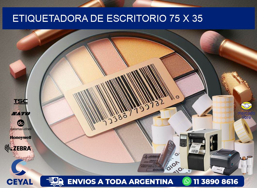 etiquetadora de escritorio 75 x 35