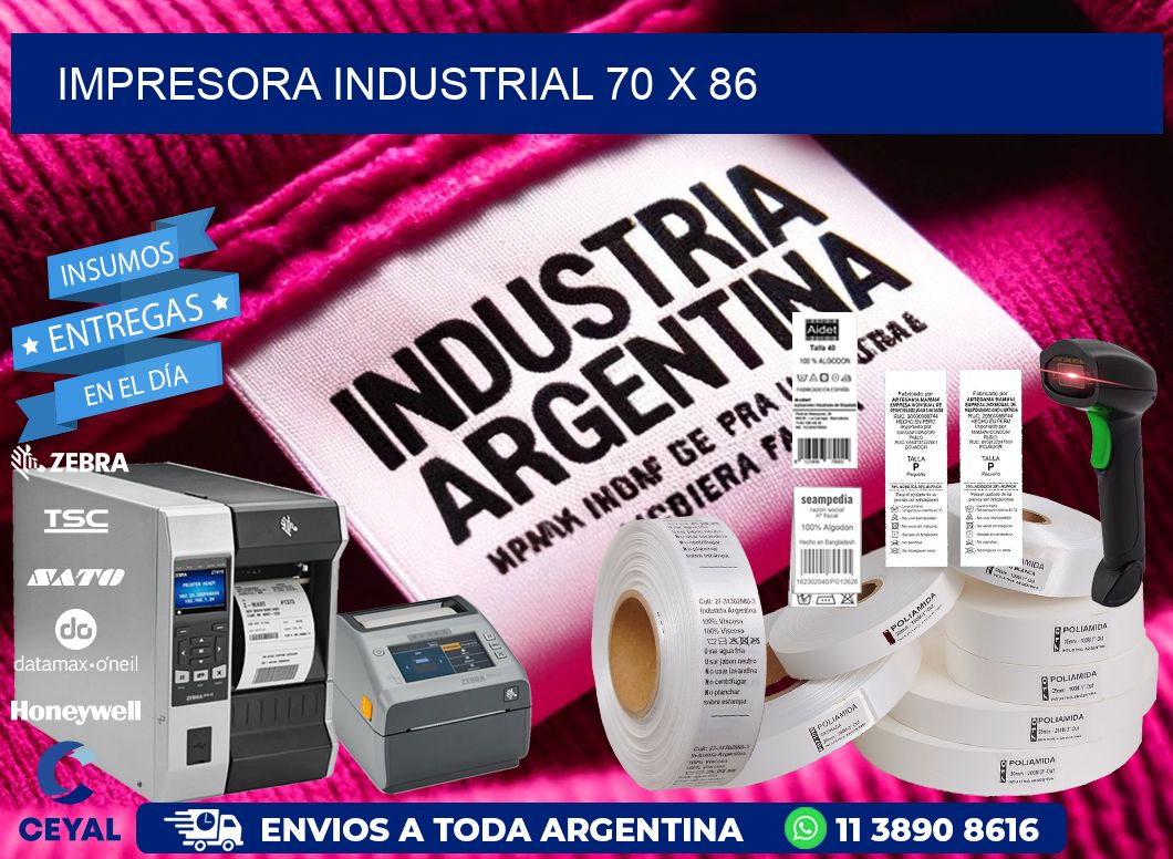 impresora industrial 70 x 86