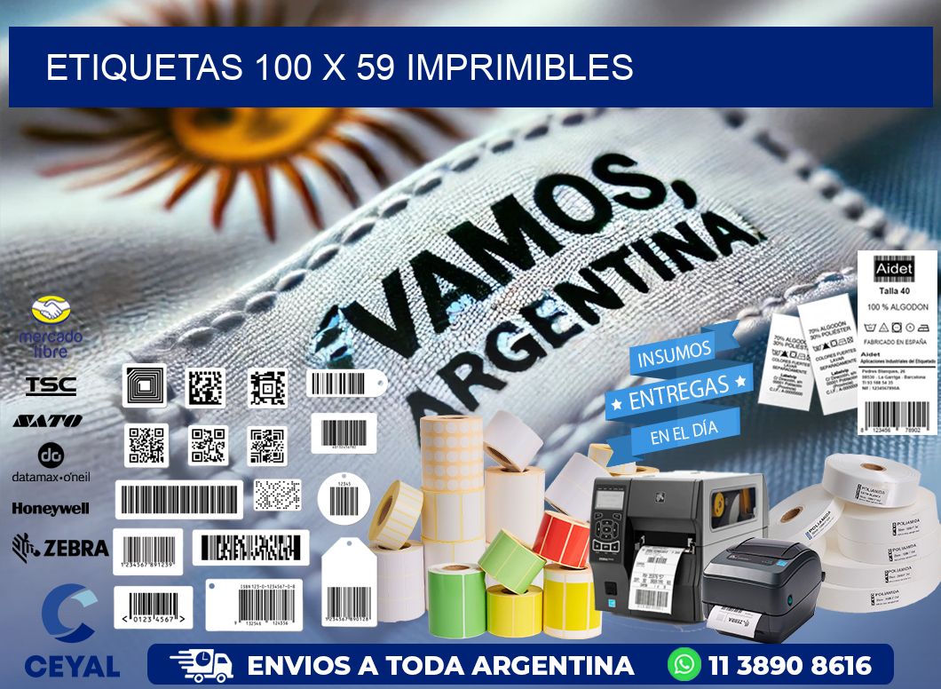 ETIQUETAS 100 x 59 IMPRIMIBLES