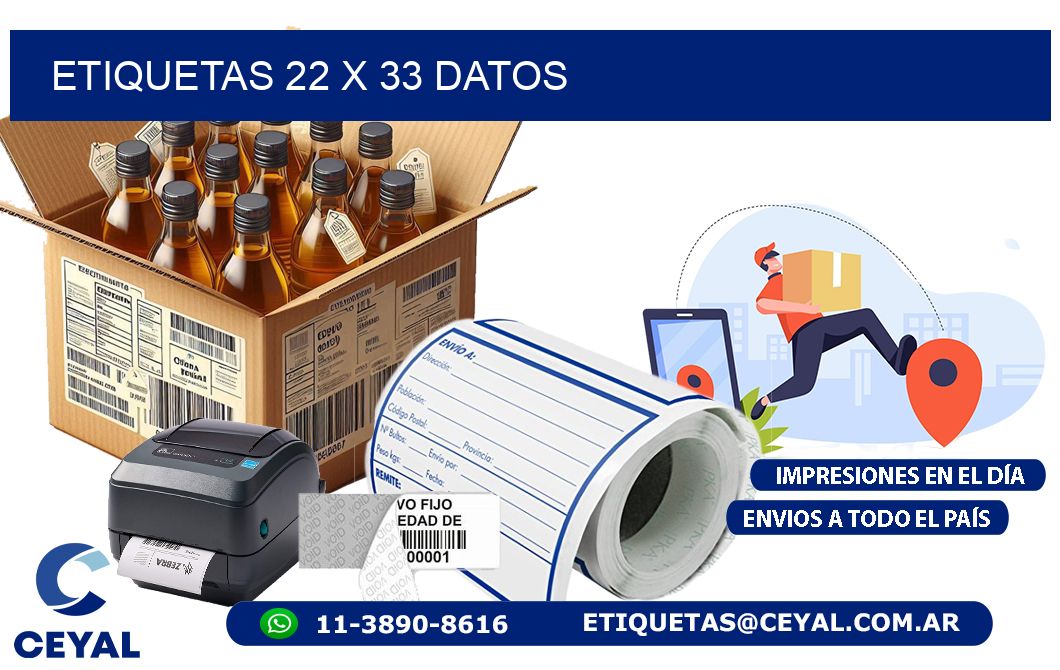ETIQUETAS 22 x 33 DATOS