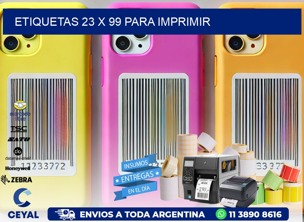 ETIQUETAS 23 x 99 PARA IMPRIMIR