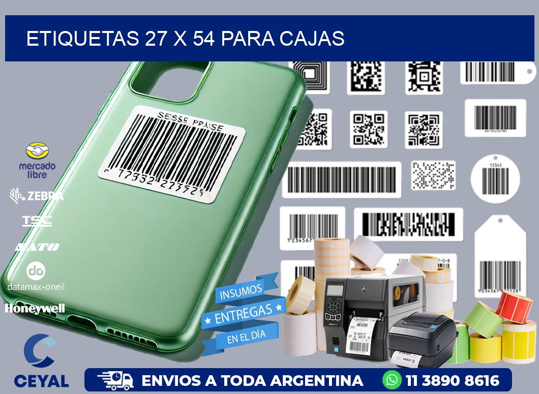 ETIQUETAS 27 x 54 PARA CAJAS