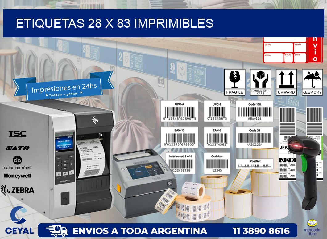 ETIQUETAS 28 x 83 IMPRIMIBLES