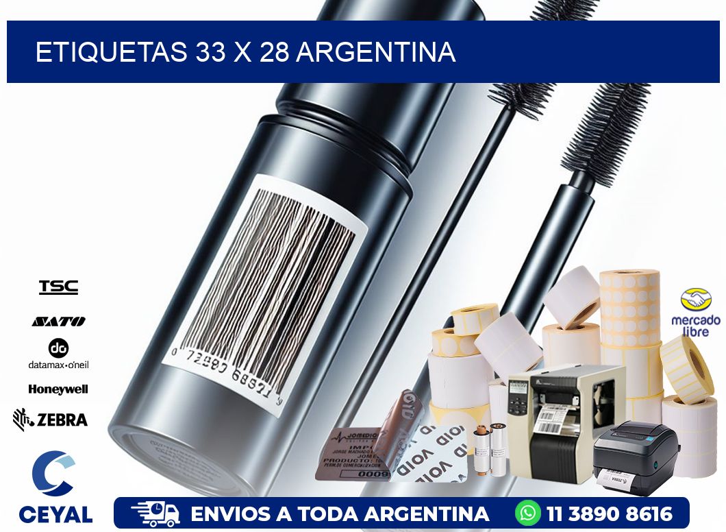 ETIQUETAS 33 x 28 ARGENTINA