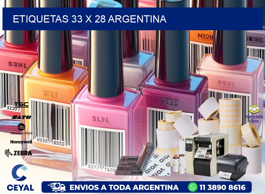 ETIQUETAS 33 x 28 ARGENTINA