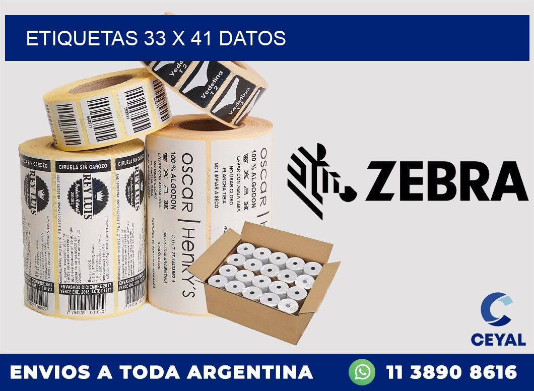 ETIQUETAS 33 x 41 DATOS
