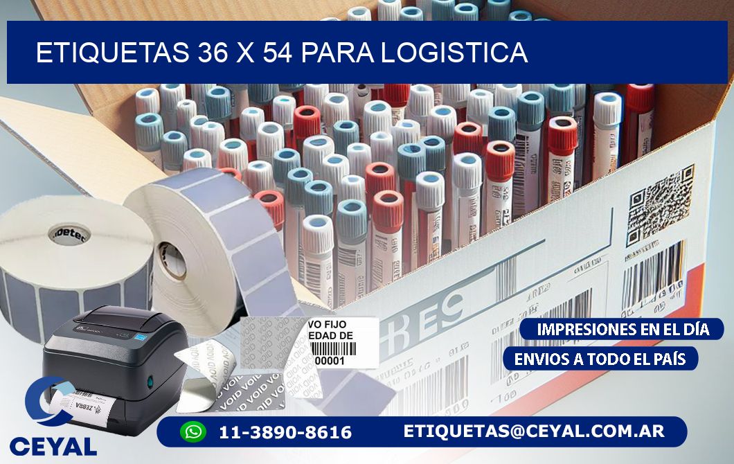 ETIQUETAS 36 x 54 PARA LOGISTICA