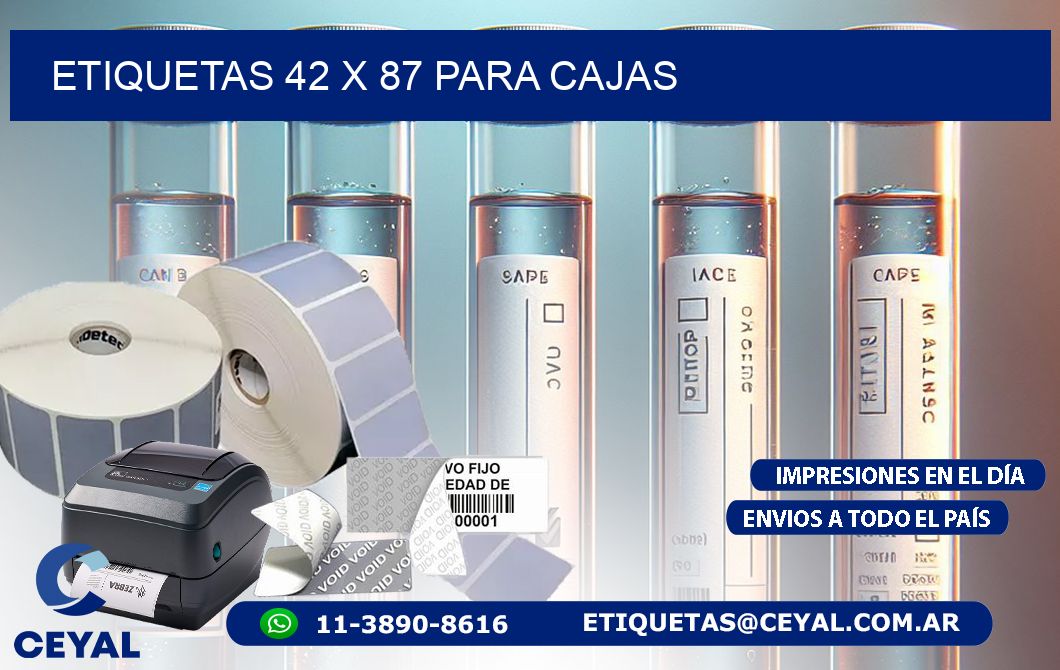 ETIQUETAS 42 x 87 PARA CAJAS