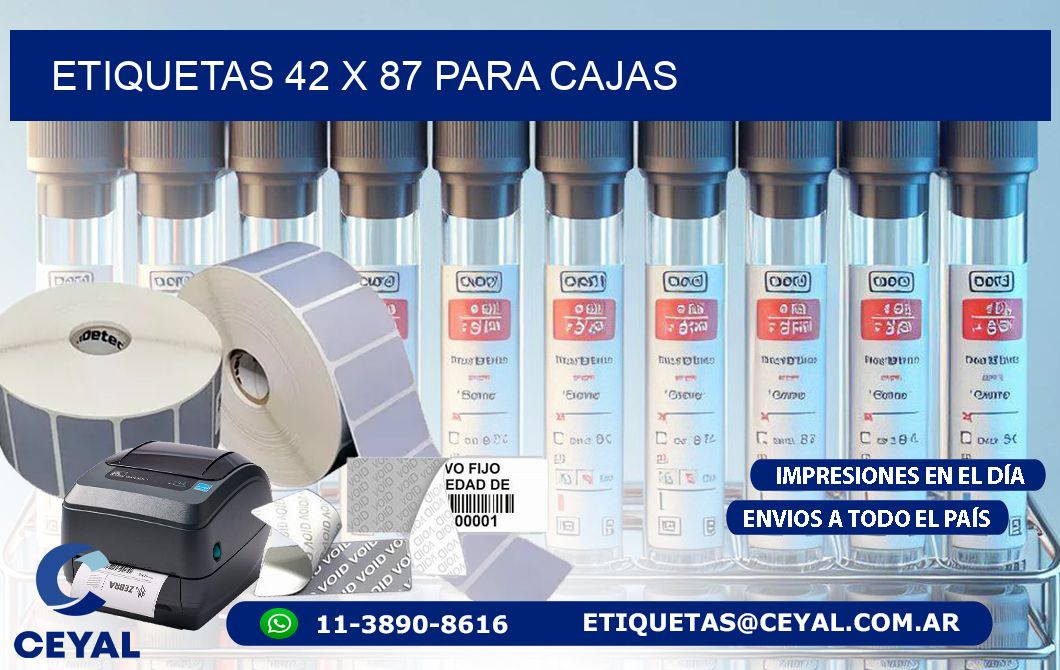 ETIQUETAS 42 x 87 PARA CAJAS