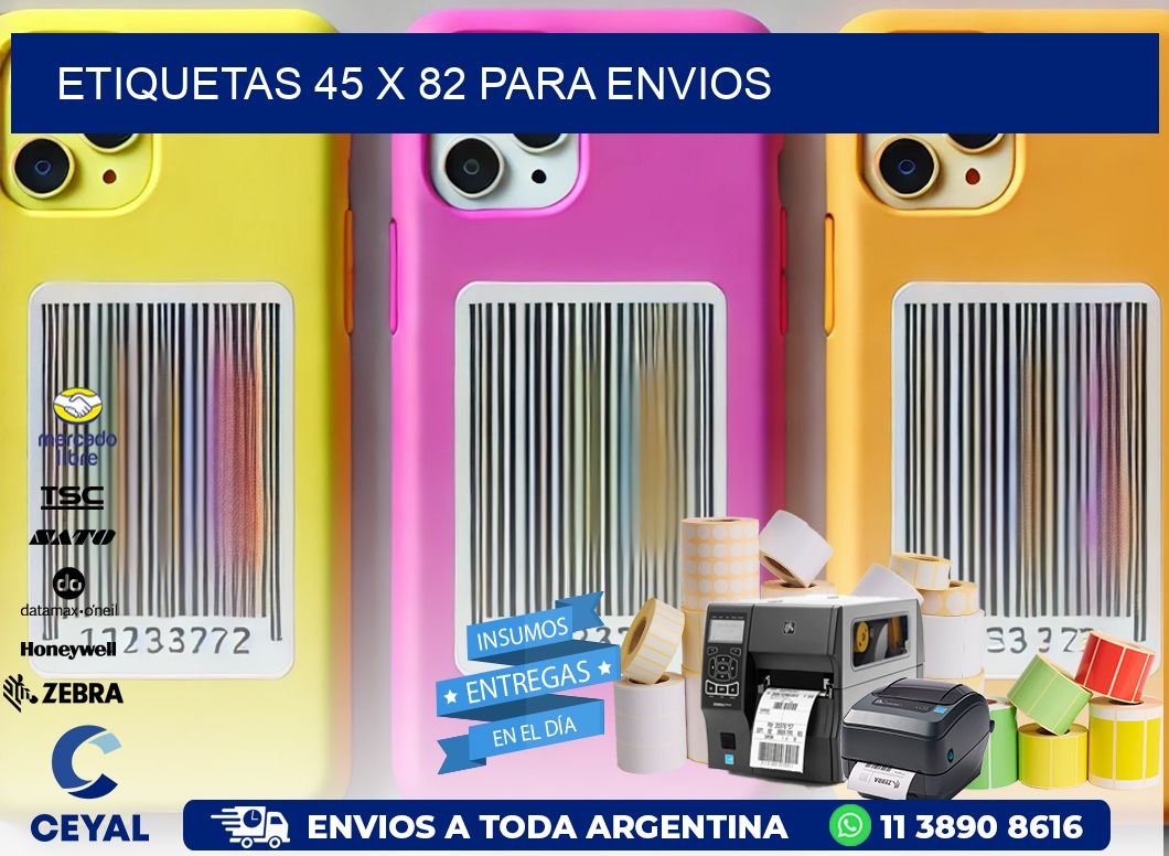 ETIQUETAS 45 x 82 PARA ENVIOS