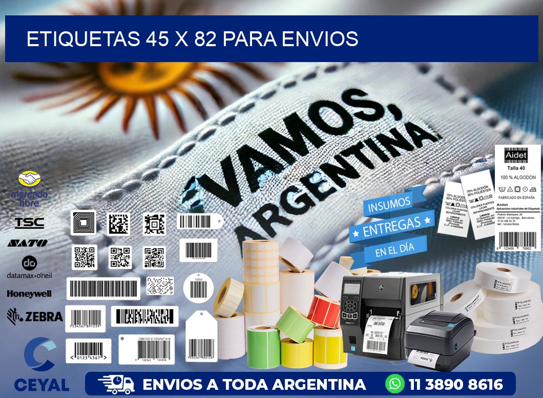 ETIQUETAS 45 x 82 PARA ENVIOS